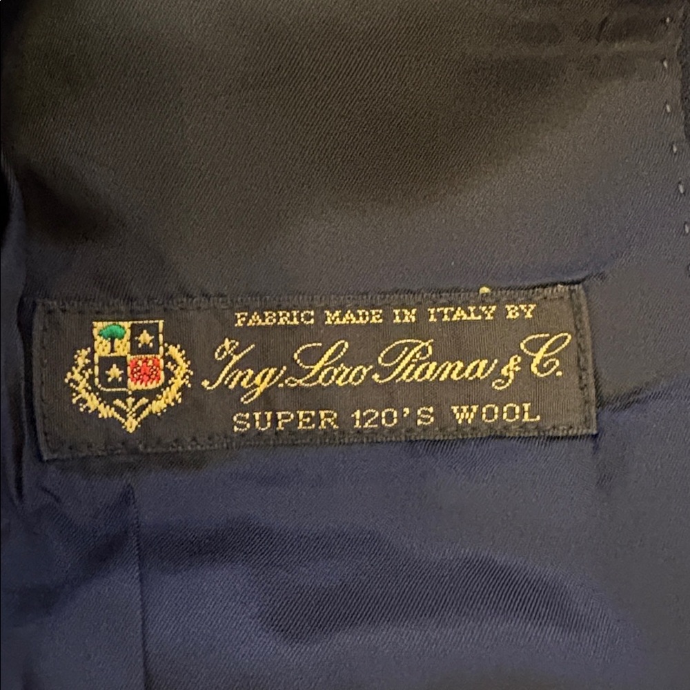 CrewCuts Navy Blue Suit; Boys' Ludlow Suit by Loro Piana Jacket & Pant Size 6 - Picture 9 of 16